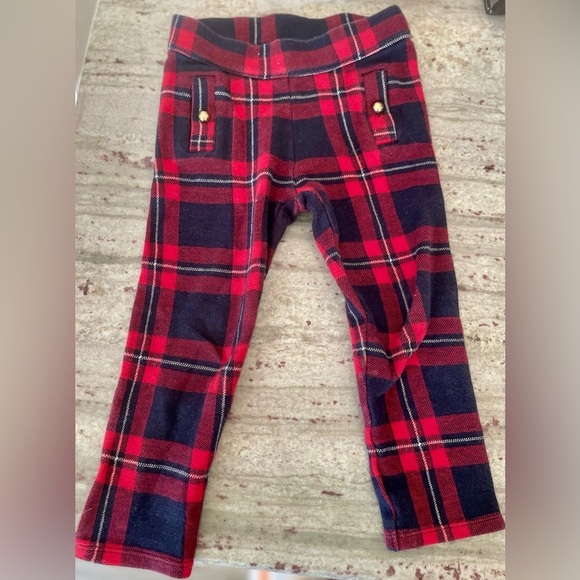Janie and Jack PLAID JACQUARD PANT sz 3 - Picture 2 of 7